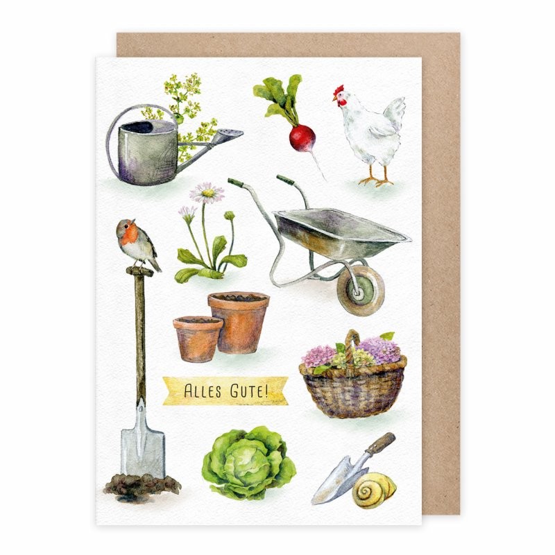 Cartão Jardinagem com Envelope