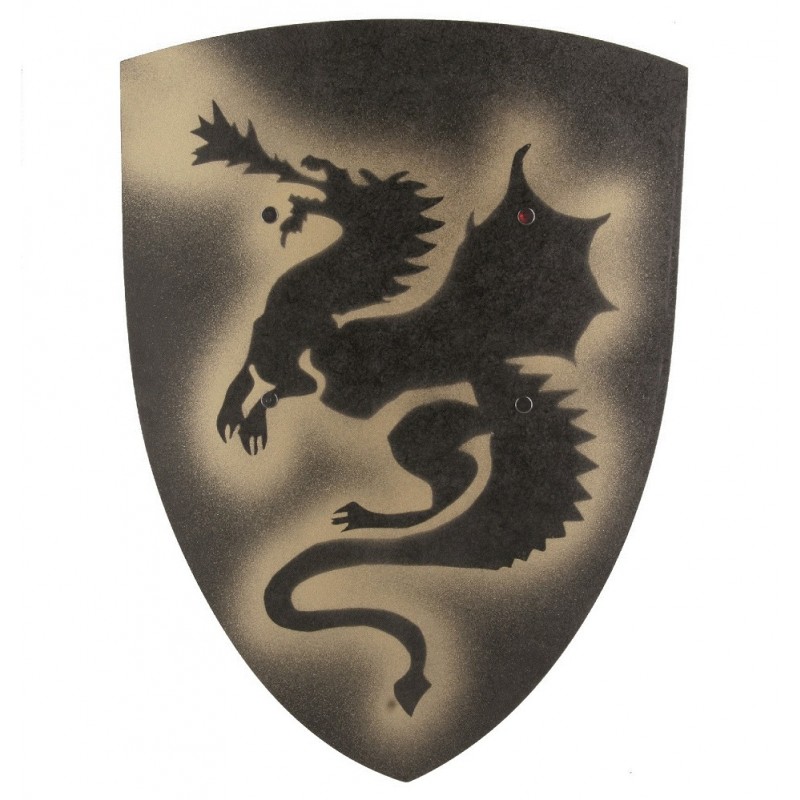 Escudo dragão preto