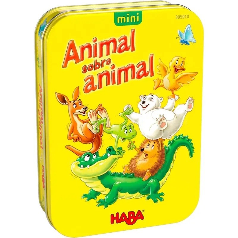 Jogo de lata Animal sobre Animal 5+