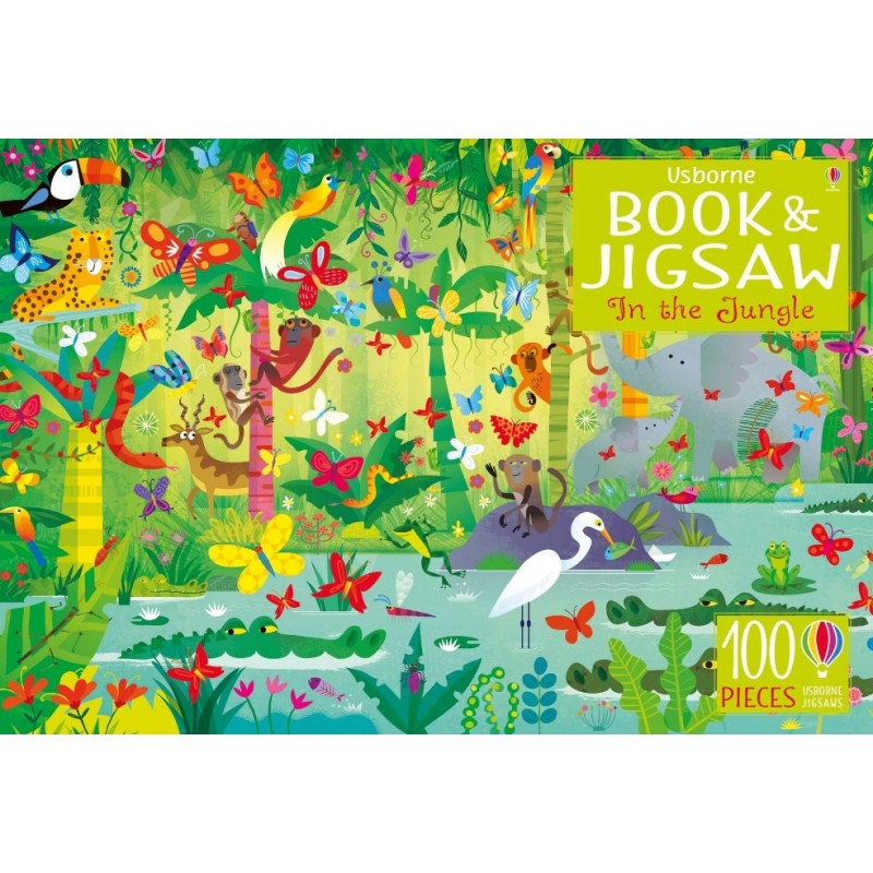 Puzzle e Livro In the Jungle 100 peças