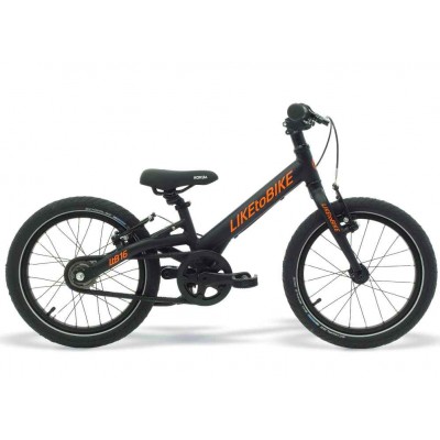 Bicicleta com Pedais LIKEtoBIKE 16S Black 4+