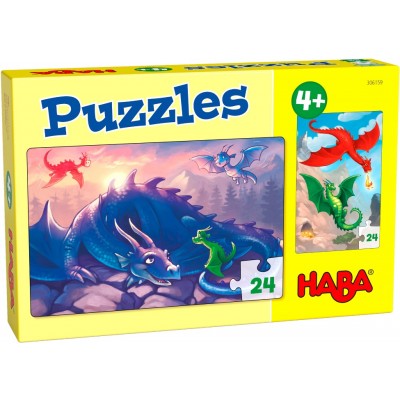 2 Puzzles Dragões - 24 peças