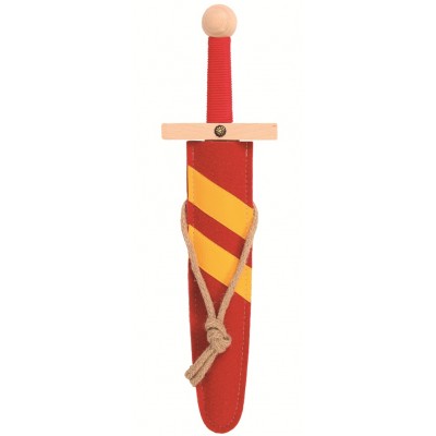 Espada Lancelot com Bainha Vermelha 42cm