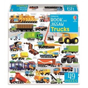 Puzzle e Livro Trucks 49 peças 4+