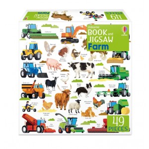 Puzzle e Livro Farm 49 peças 4+