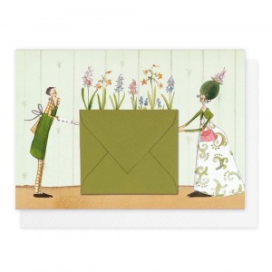 Cartão Presente Flores com Envelope