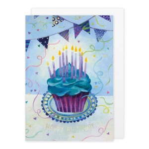 Cartão Aniversário Muffin com Envelope