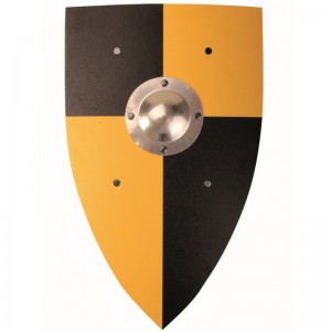 Escudo de Cavaleiro Normando Amarelo