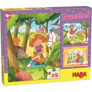 3 Puzzles Princesa (24 peças)